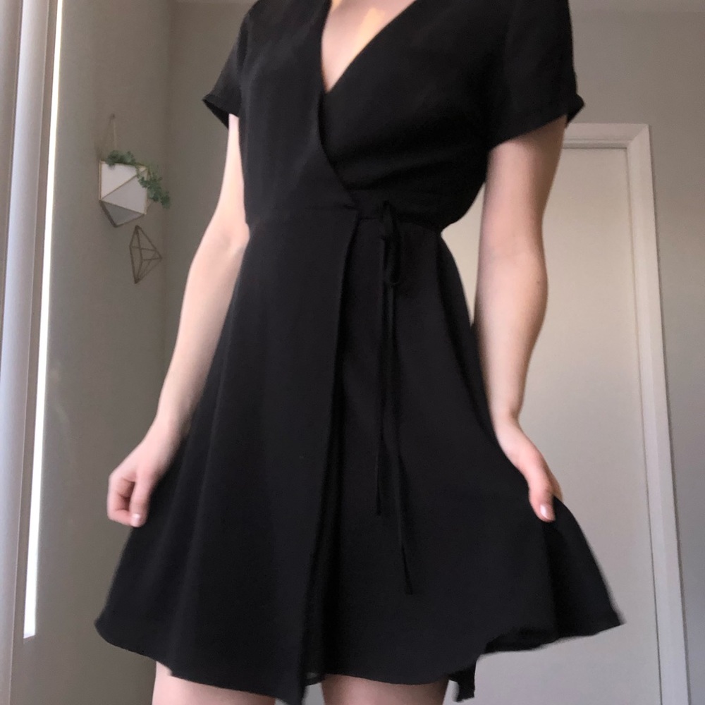 Black Wrap Dress
